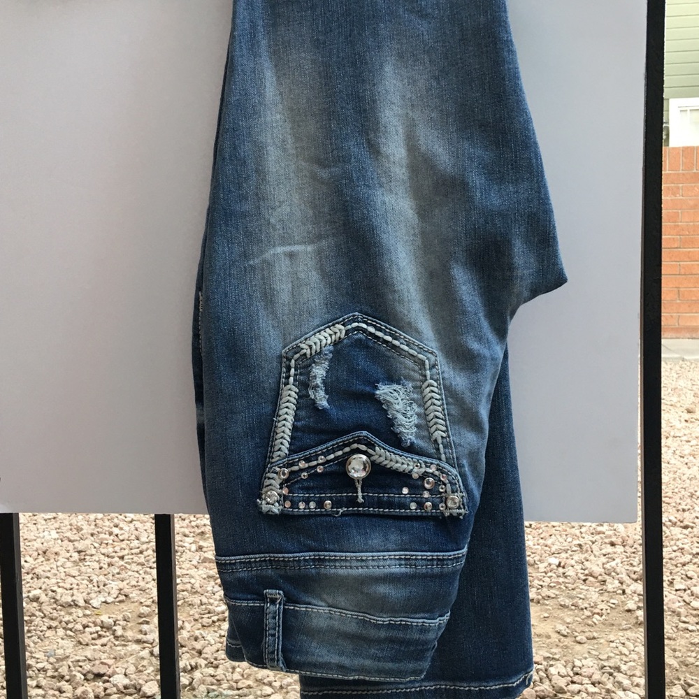 Cato denim size 2 distressed jeans